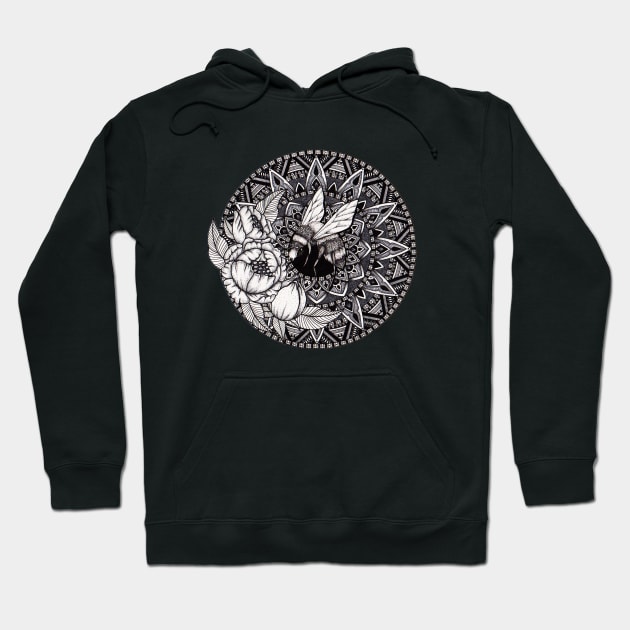 Bumble Bee Mandala Hoodie by Litedawn